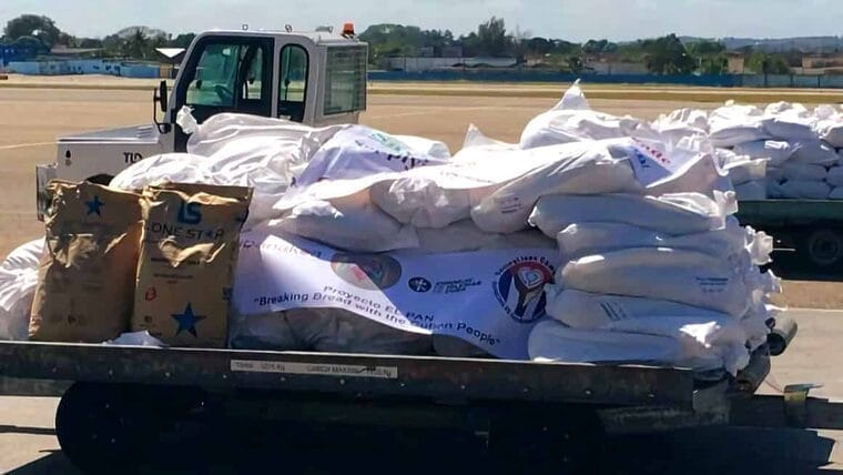 Llega a Cuba donación de 7 toneladas de leche en polvo procedente de EE.UU.