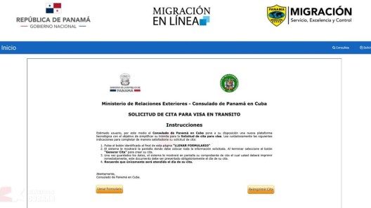 Migración Panamá responde sobre formulario de citas para visado de tránsito