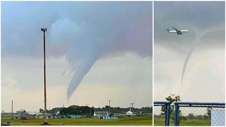 Se forma un tornado en las cercanías del aeropuerto de La Habana (video)