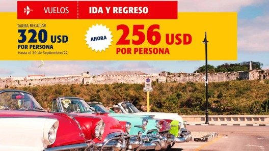 Vuelos La Habana-Cancún con un 20% de descuento
