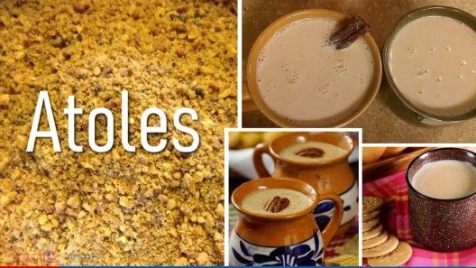 Atoles: de galleticas, de avena, y de maní