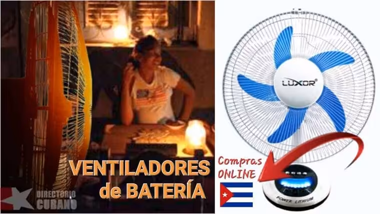Así puedes comprar ventiladores de batería para remediar los apagones en Cuba