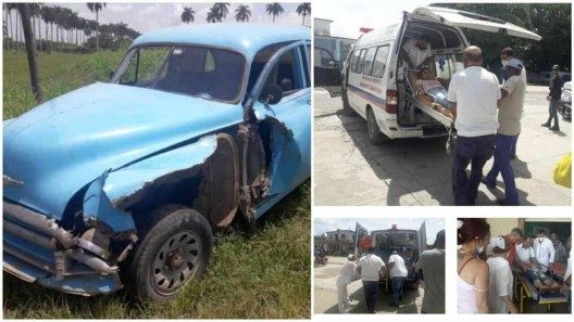 Ocho heridos en accidente de tránsito en Sancti Spíritus