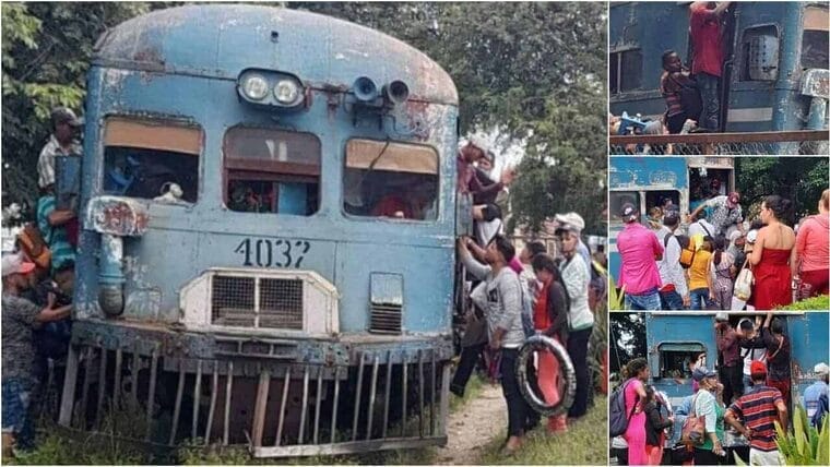 Imágenes del tren de Las Tunas a Manatí hacen estallar las redes