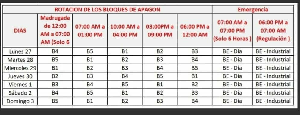 "Solo 6 horas", la indignante programación de apagones en Cuba