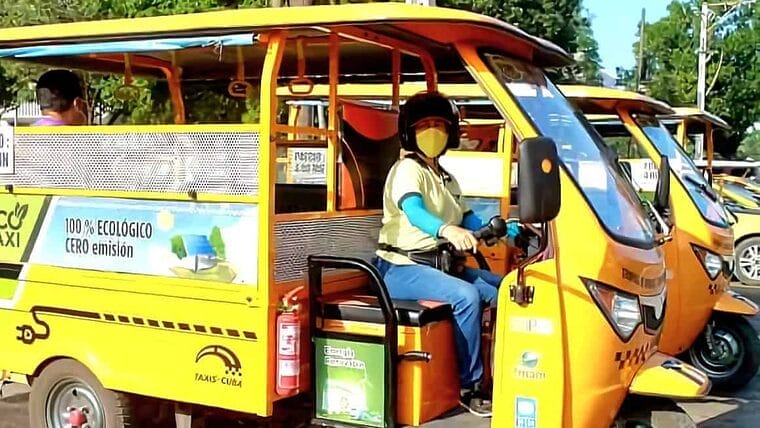 Más triciclos eléctricos intentarán aliviar el transporte en La Habana