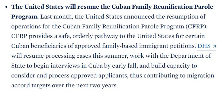 Último minuto: reanudarán Programa de Reunificación Familiar Cubana este verano