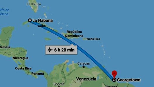 Más vuelos de Cuba a Guyana