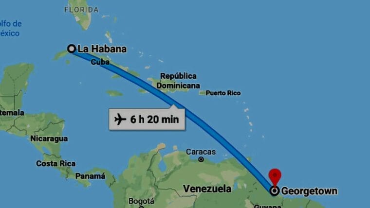 Más vuelos de Cuba a Guyana