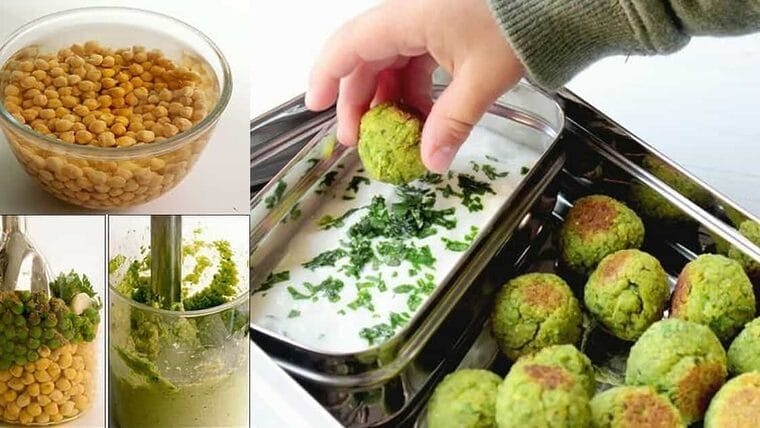 Falafel: albóndiga elaborada a base de chícharos o garbanzos