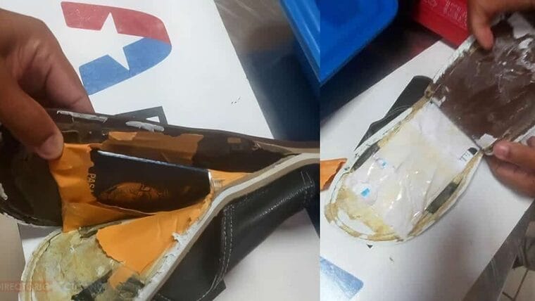 Descubren pasaportes falsos en suelas de zapatos en Aduana de Cuba