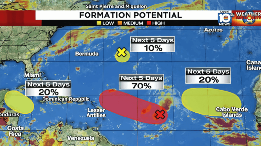 Alertan por varias tormentas en formación cerca de Cuba y Florida