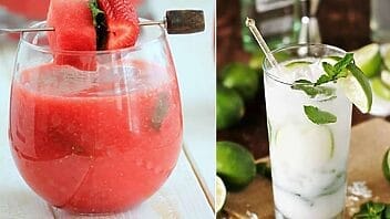 Mojitos: de sandía y de coco