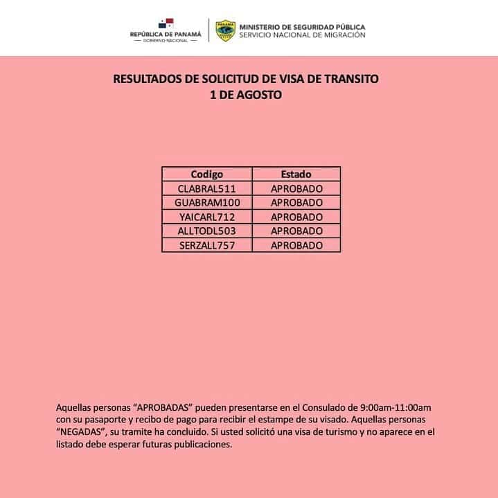 Consulado de Panamá en Cuba: más de 100 aprobados en última lista