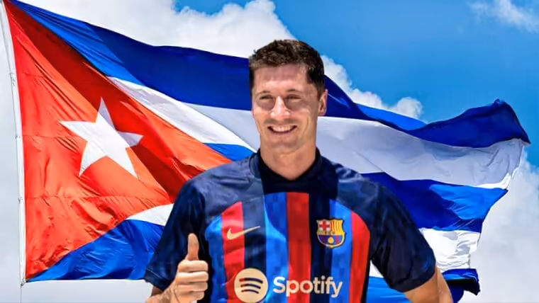 Estrella del F.C. Barcelona, Robert Lewandowski, le gustaría visitar Cuba