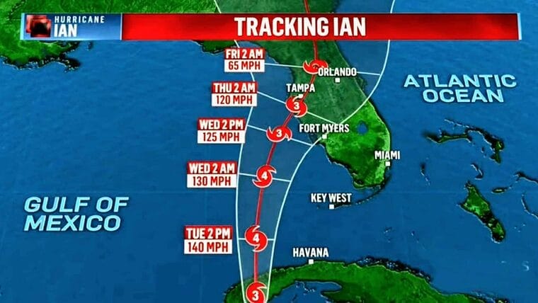 Alerta Estados Unidos: Huracán Ian entrará con categoría 4 a la Florida tras grandes destrozo en Cuba