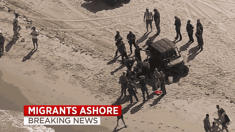 Balseros cubanos llegan a nado a playa de Florida, pero son capturados