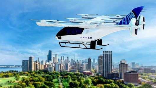 El futuro está aquí: United invierte millones de dólares en taxis eléctricos voladores