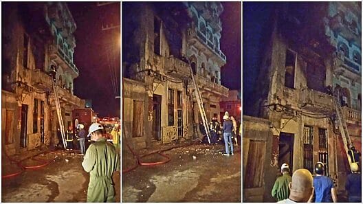 Informan de incendio en un edificio de Centro Habana, en la capital cubana