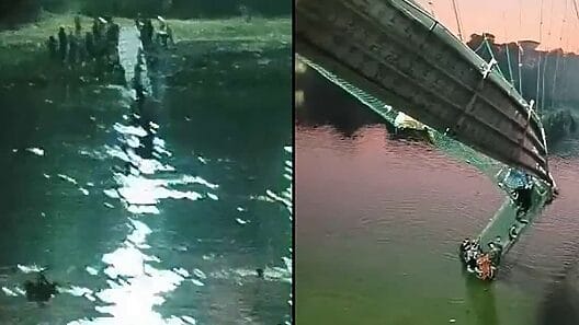 Colapsa puente en la India: hay cientos de fallecidos