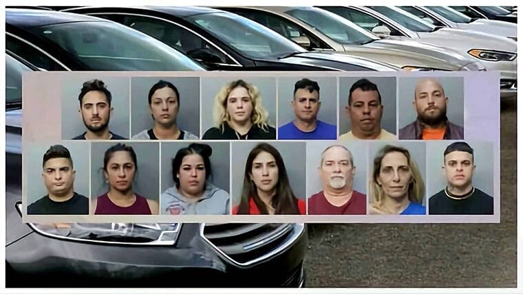 Arrestan a banda organizada que robaba autos en Florida y luego los vendía en subastas