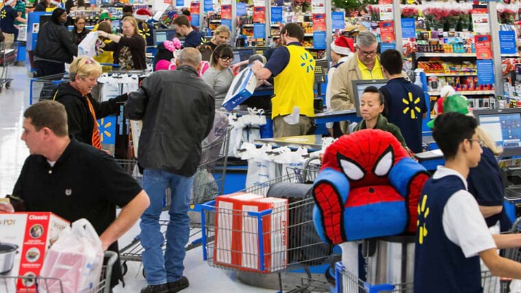 Rebaja de precios en Walmart antes de acción de gracias