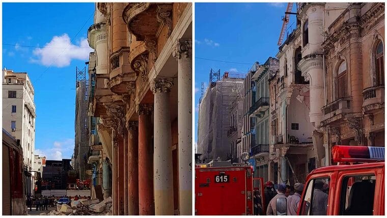 Reportan nuevo derrumbe en La Habana Vieja