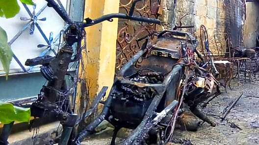 Incendio en La Habana a causa de la explosión de una motorina