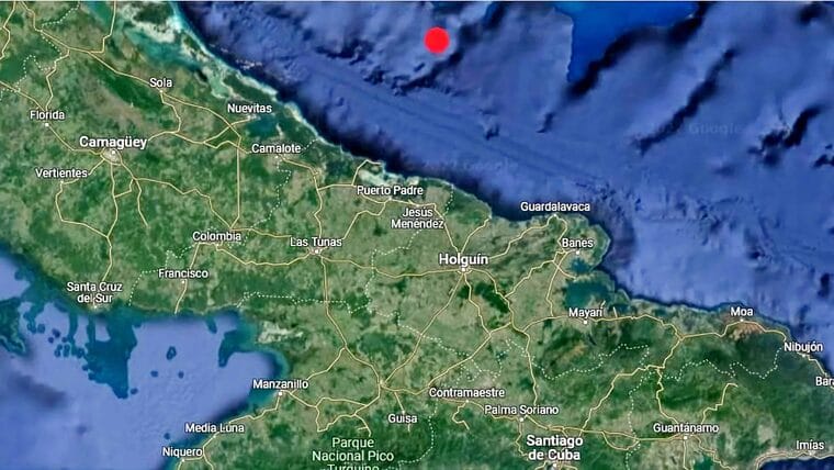 Reportan sismo perceptible al norte de Las Tunas, Cuba