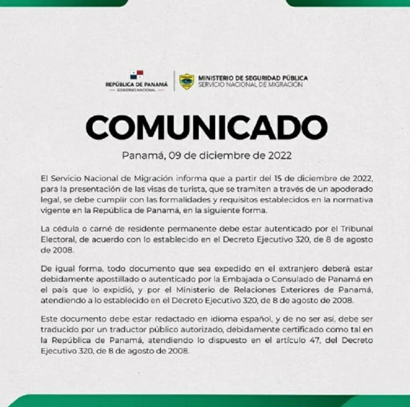 comunicado migracion panamá