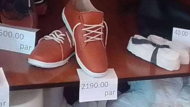Critican altos precios de zapatos en tienda estatal de Cuba