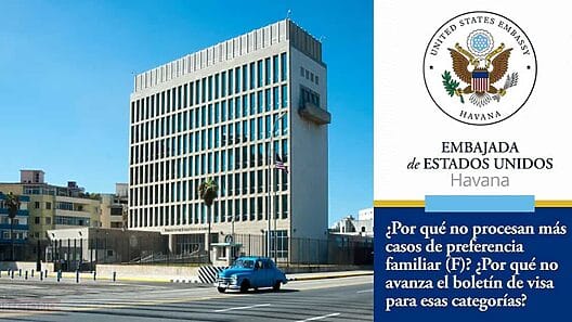 Embajada de Estados Unidos en Cuba responde sobre visas de  preferencia familiar