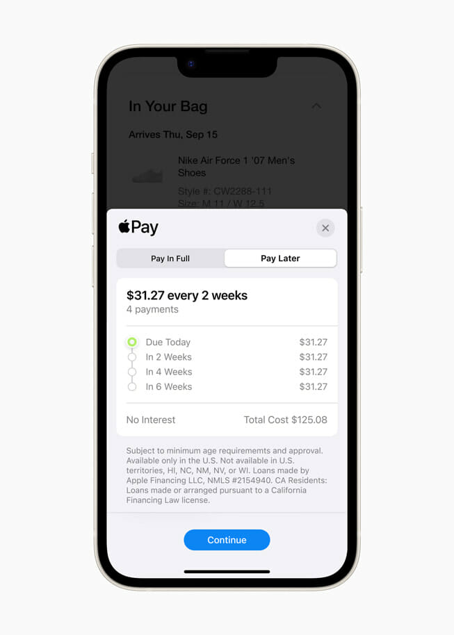 Apple lanza su nuevo servicio de pagos a plazos: Compra ahora, paga  después