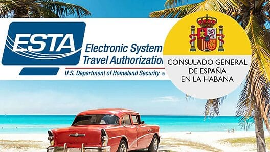 Consulado de España en Cuba informa sobre viajes a Estados Unidos y permiso ESTA