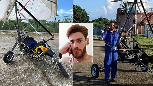 Cubanos que escaparon en ala delta motorizada en custodia de ICE y bajo proceso de deportación