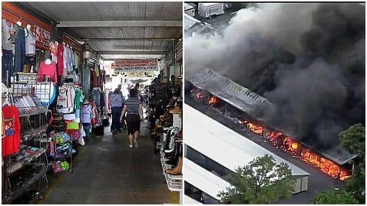 Incendio de gran magnitud arrasa con múltiples tiendas en esta zona comercial de Miami