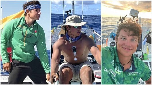 Joven lituano va remando de España a Miami