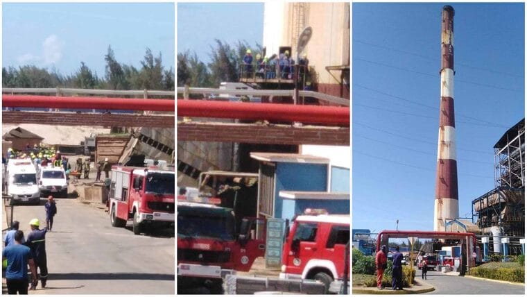 Derrumbe en termoeléctrica Guiteras deja cuatro trabajadores atrapados