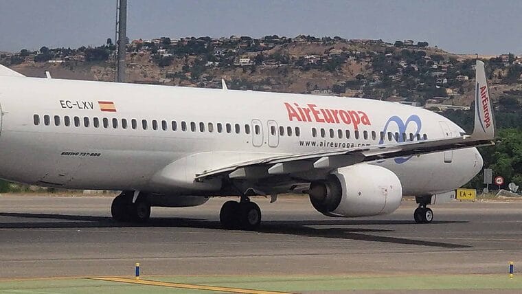 Varios heridos por fuerte turbulencia en vuelo de Air Europa procedente de Madrid