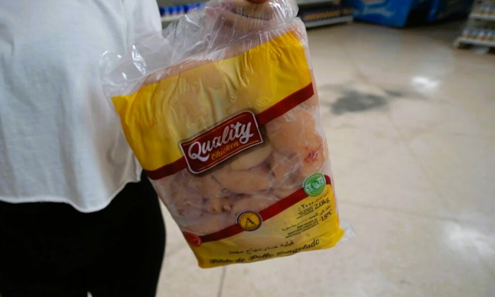 Cuba’s purchases of frozen chicken from the United States have decreased by tons