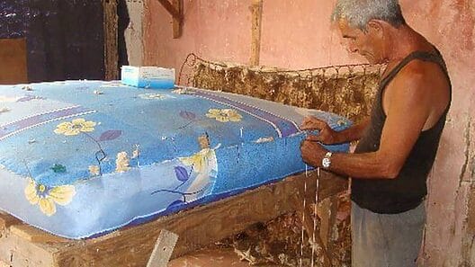 Empresa cubana fabrica colchones a base de ropa usada