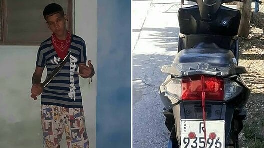 Detienen a joven ladrón serial de motorinas en Santa Clara