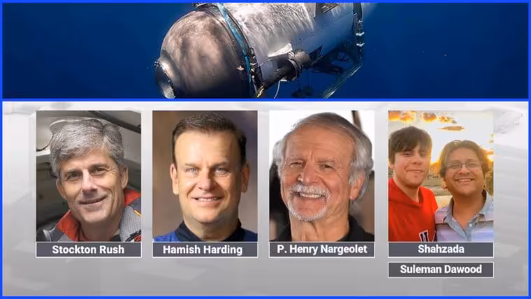 “Terrible ironía”: confirman muerte de tripulantes del submarino que iba al Titanic 