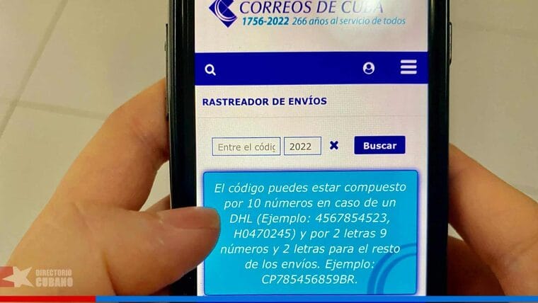 Así funciona el rastreador de paquetes de Correos de Cuba
