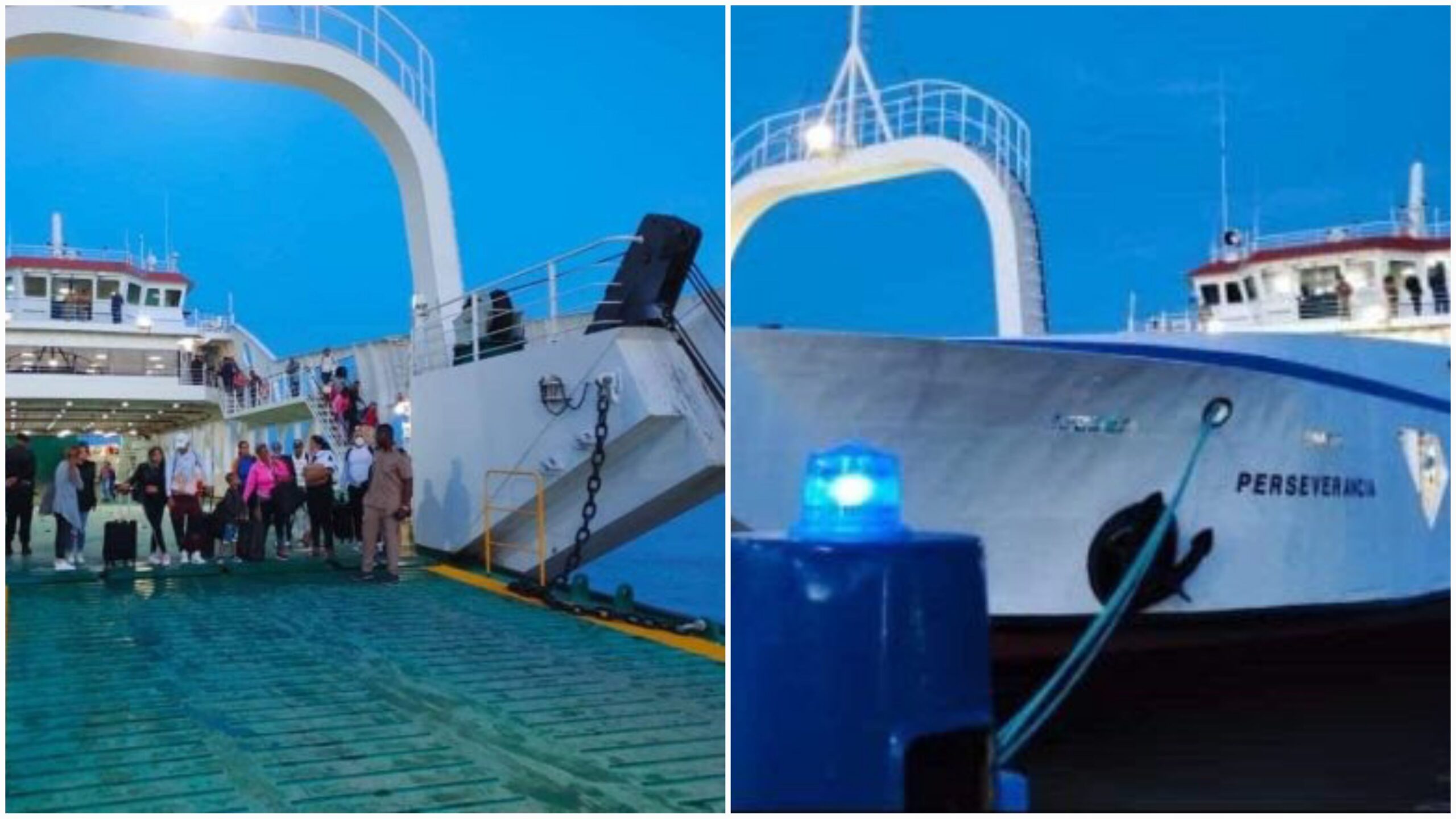 A new Cuba ferry made a test trip with passengers between Nueva Gerona and Patabano