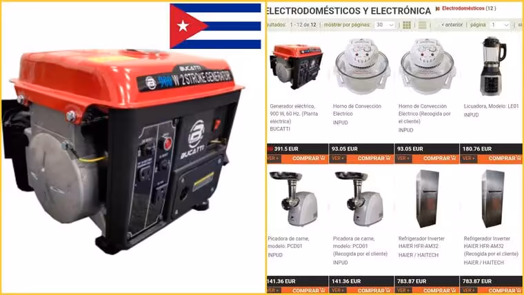 Bazar Cuba ofrece la posibilidad de adquirir plantas eléctricas para el hogar en su tienda en línea