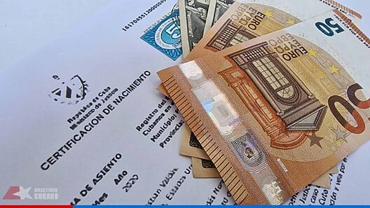 Precios en dólares de las certificaciones del Registro Civil en Cuba 