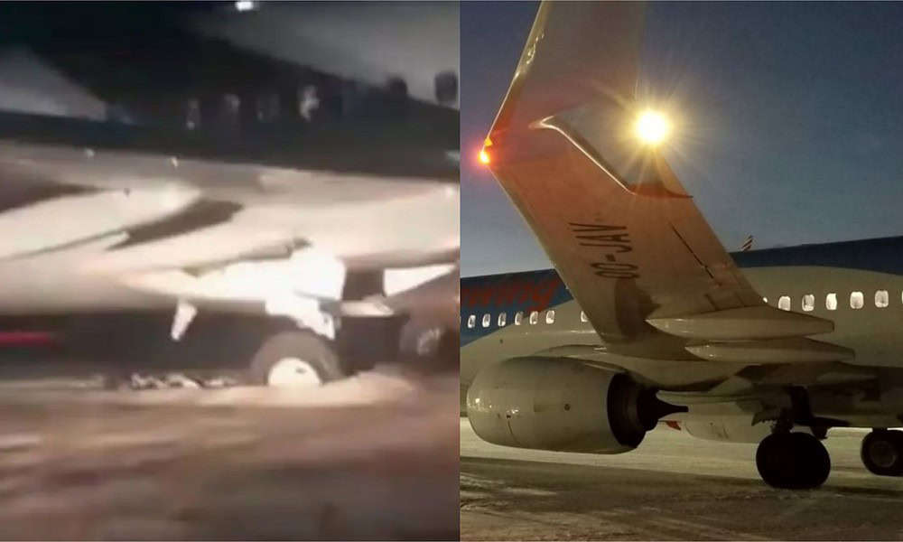 A Sunwing Airlines plane crashed at the Holguin airport