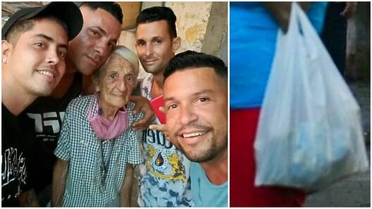 Le roban módulo de alimentos a una anciana en La Habana
