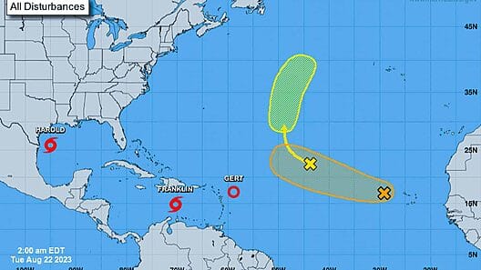 Aviso de ciclón tropical: Tormentas Tropicales Franklin y Harold